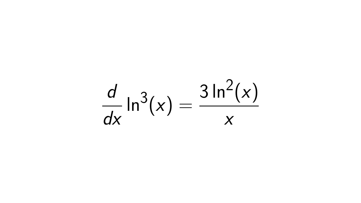 You are currently viewing What is the Derivative of ln^3(x)?